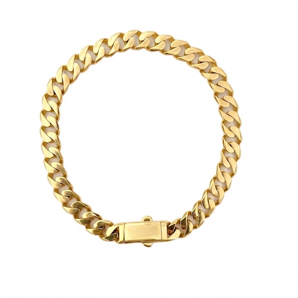 Pulso 250.0 Barbado / Cubano Dorado oro 14 kilates