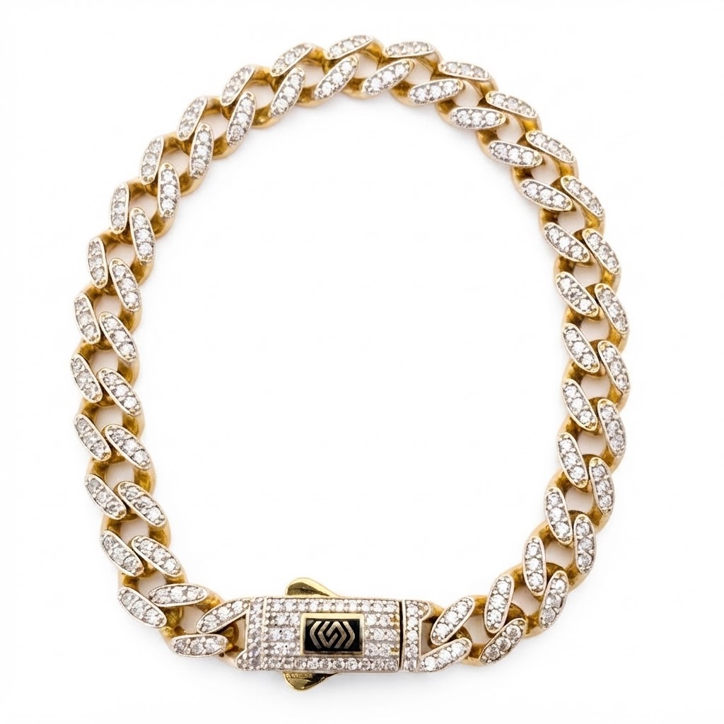 Pulso 250.0 Monaco Dorado oro 14 kilates con piedra